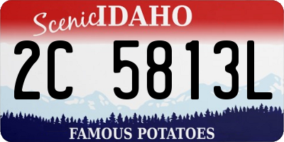 ID license plate 2C5813L