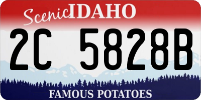 ID license plate 2C5828B