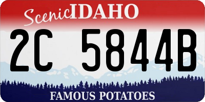 ID license plate 2C5844B