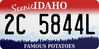 ID license plate 2C5844L