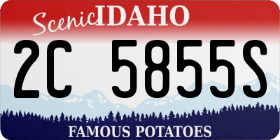 ID license plate 2C5855S