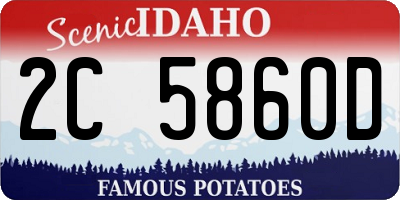 ID license plate 2C5860D
