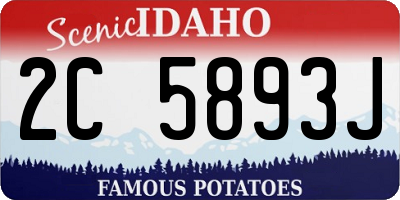 ID license plate 2C5893J
