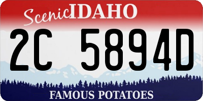 ID license plate 2C5894D