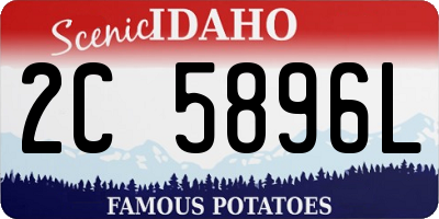 ID license plate 2C5896L