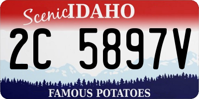 ID license plate 2C5897V