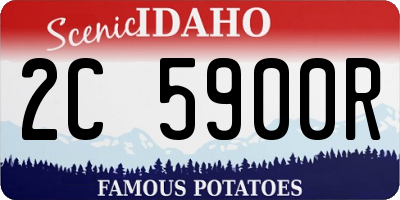 ID license plate 2C5900R