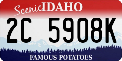 ID license plate 2C5908K