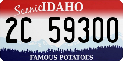 ID license plate 2C5930O