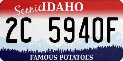 ID license plate 2C5940F