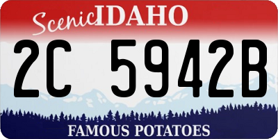 ID license plate 2C5942B