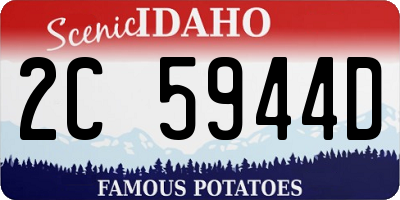 ID license plate 2C5944D