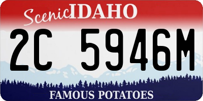 ID license plate 2C5946M