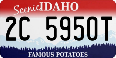 ID license plate 2C5950T