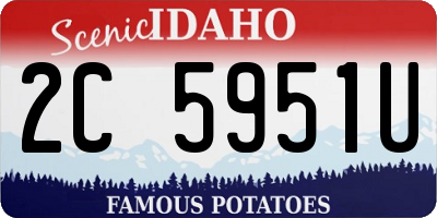 ID license plate 2C5951U