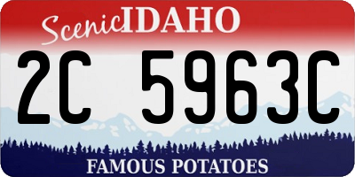 ID license plate 2C5963C