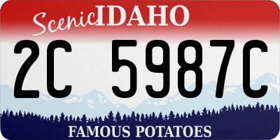 ID license plate 2C5987C