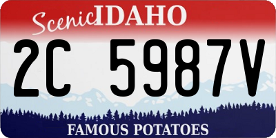 ID license plate 2C5987V