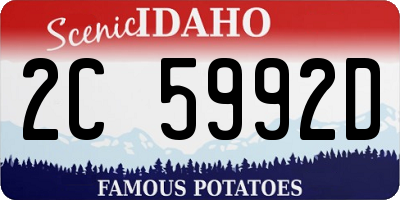 ID license plate 2C5992D