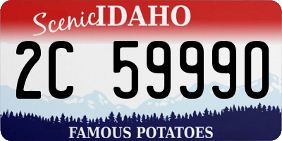 ID license plate 2C5999O