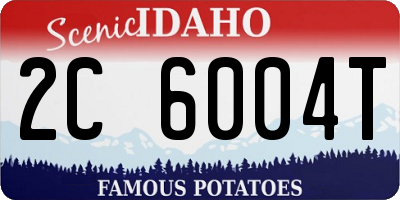ID license plate 2C6004T