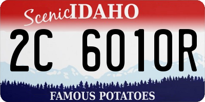 ID license plate 2C6010R