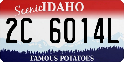 ID license plate 2C6014L
