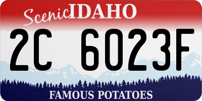 ID license plate 2C6023F