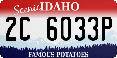 ID license plate 2C6033P