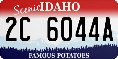 ID license plate 2C6044A