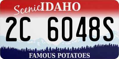 ID license plate 2C6048S