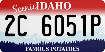 ID license plate 2C6051P