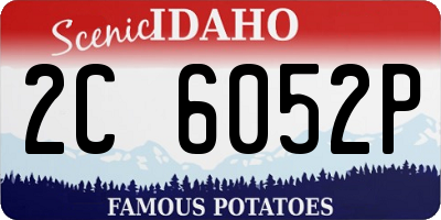 ID license plate 2C6052P