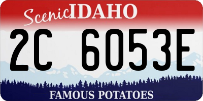 ID license plate 2C6053E