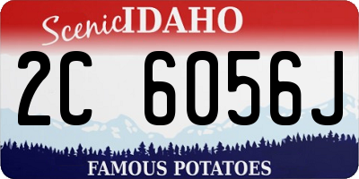 ID license plate 2C6056J