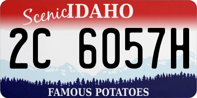 ID license plate 2C6057H