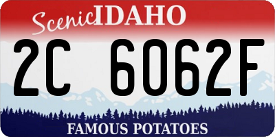 ID license plate 2C6062F