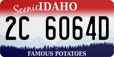ID license plate 2C6064D