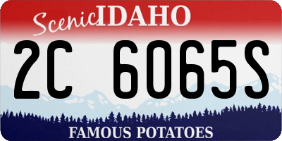 ID license plate 2C6065S