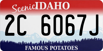 ID license plate 2C6067J