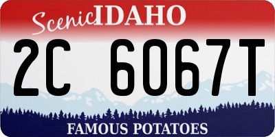 ID license plate 2C6067T