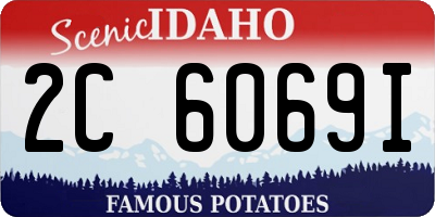 ID license plate 2C6069I