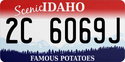 ID license plate 2C6069J
