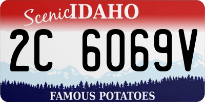 ID license plate 2C6069V