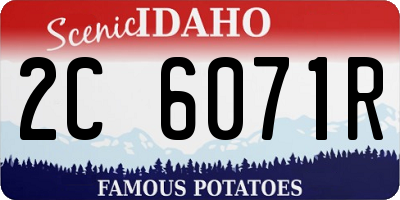 ID license plate 2C6071R
