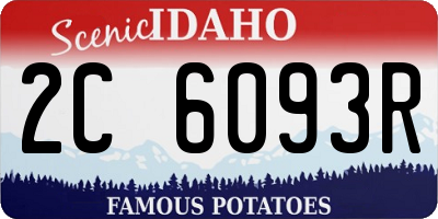 ID license plate 2C6093R
