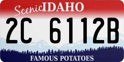 ID license plate 2C6112B