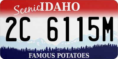 ID license plate 2C6115M