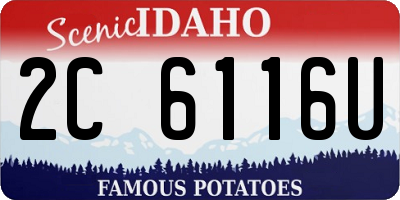 ID license plate 2C6116U