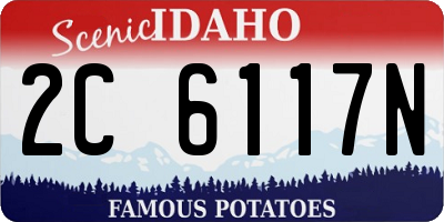 ID license plate 2C6117N
